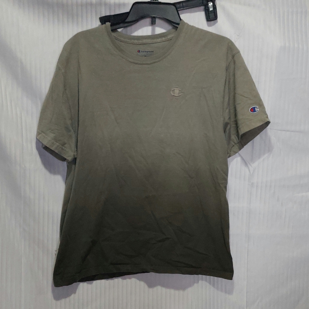 Champion Men's Medium Green Short Sleeve Tee